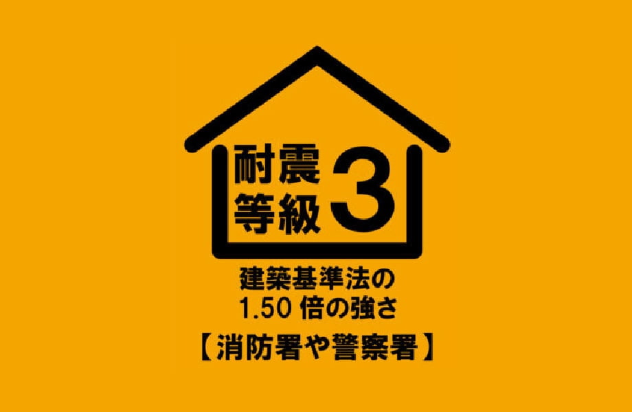 ワタショウの家は「耐震等級３」。！