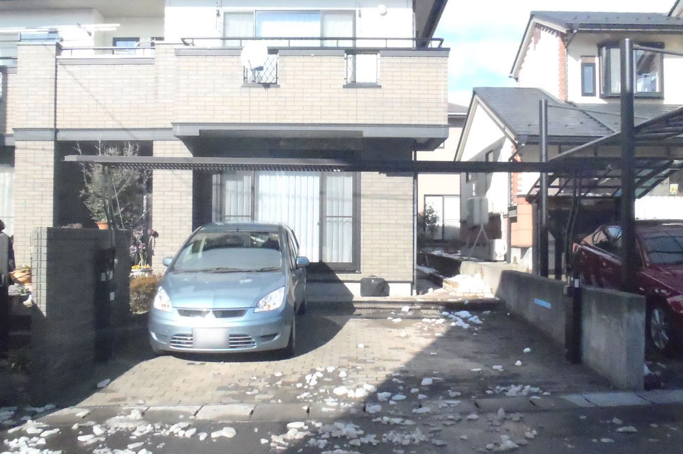 カーポート工事：郡山市喜久田町でカーポートを設置しました。