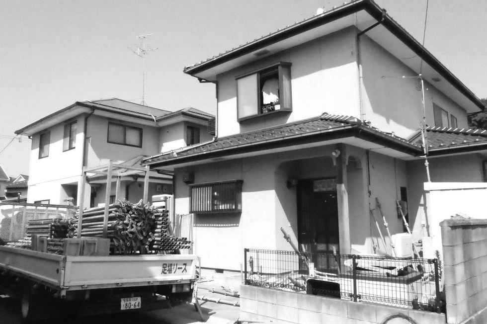 三春町下舞木で外壁の塗装工事（セラミック配合シリコン系塗装）